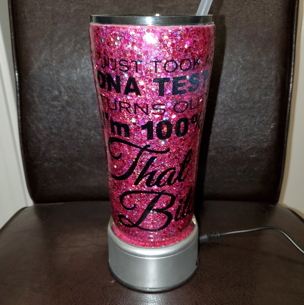 20oz Custom glitter tumbler